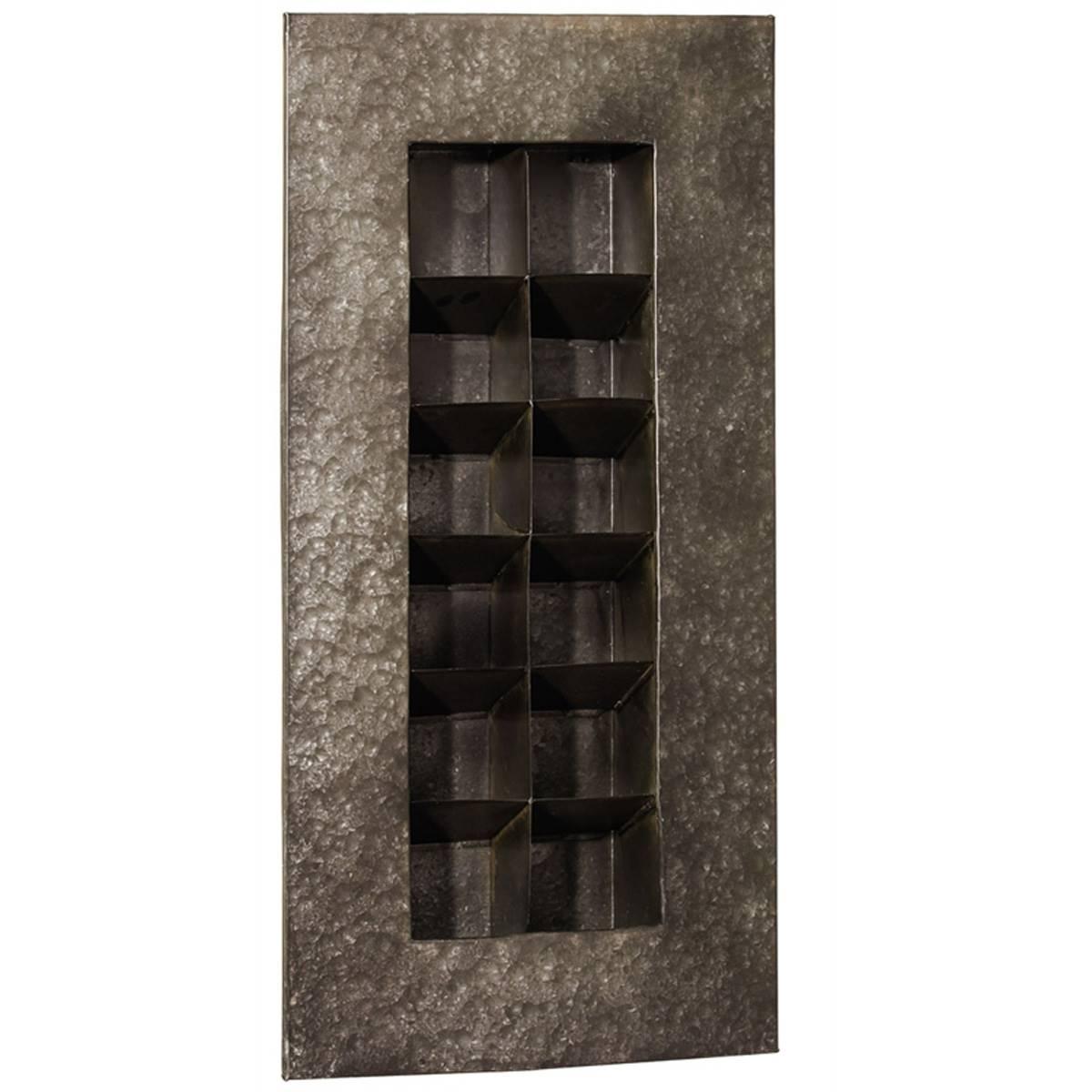 Evergreen Black Zinc 12 Pocket Wall Planter
