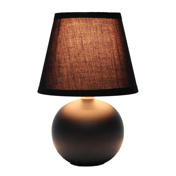 Creekwood Home Nauru 8.6in. Ceramic Orb Base Table Lamp