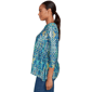 Womens Ruby Rd. Fall Flair 3/4 Sleeve Kaleidoscope Blouse - image 4