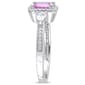 Gemstones Classics™ 14kt. White Gold Sapphire Halo 3-Stone Ring - image 4