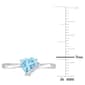 Sterling Silver Sky Blue Topaz & Diamond Accent Heart Ring - image 6