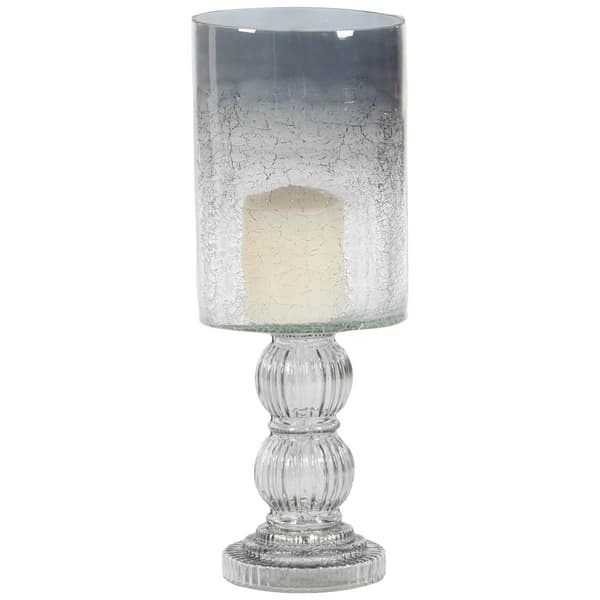 9th & Pike&#40;R&#41; Black Glass Traditional Candle Holder - image 