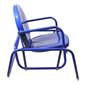 Northlight Seasonal Retro Metal Tulip Glider Patio Chair - Blue - image 4