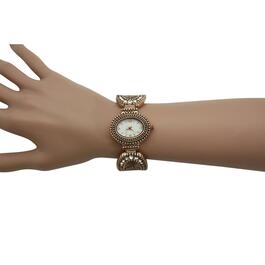 Womens Olivia Pratt&#8482; Rhinestones & Textured Classy Watch -A91810