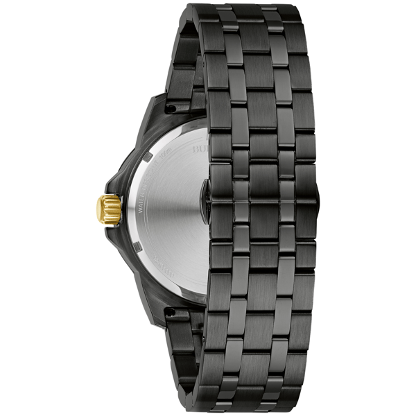 Mens Bulova Marine Star Black IPS Diamond Accent Watch - 98D176