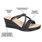 Womens Tuscany by Easy Street Elvera Wedge Sandals - image 7