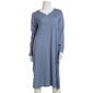 Poppy & Clay Long Sleeve Geo Henley Nightgown - image 1
