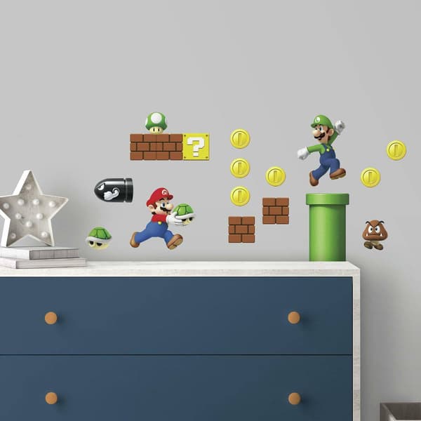 RoomMates® Super Mario Peel &amp; Stick Wall Decals