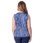 Womens 24/7 Comfort Apparel Abstract Sleeveless Blouse - image 3