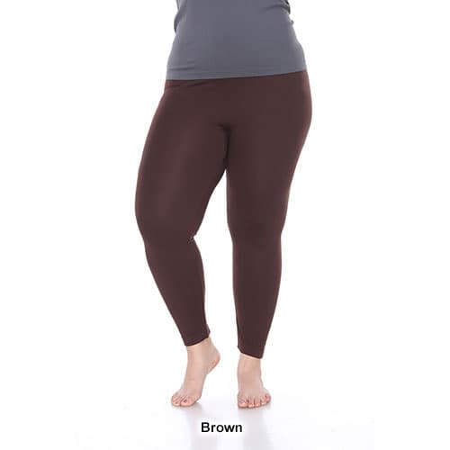 Plus Size White Mark Super Stretch Solid Leggings
