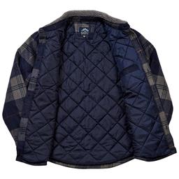 Mens Mountain and Isles Faux Wool Plaid Jacket