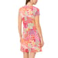 Petite MSK Short Sleeve Floral Pleated Bottom A-Line Dress - image 2