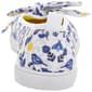 Womens Ashley Blue Floral and Birds Canvas With Bow Slip On Flats - image 4