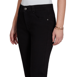 Petite Ruby Rd. Key Items Jet Black Cropped Girlfriend Jeans
