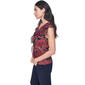 Womens Tommy Hilfiger Sleeveless Ruffle Front Paisley Blouse - image 3