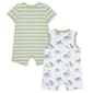 Baby Boy &#40;3-12M&#41; Little Me&#174; 2pk. Dino & Stripe Rompers - image 2