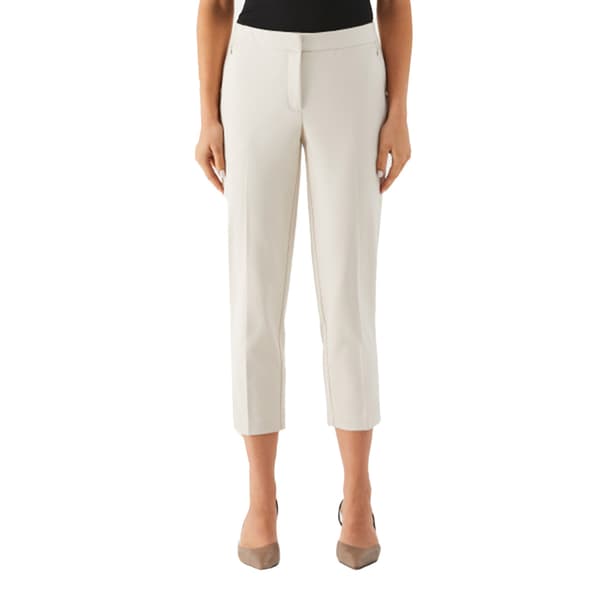 Petite Rafaella&#40;R&#41; Satin Twill Capri Pants w/Grommets