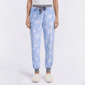Womens Attraction De Nuit Snowflake Plush Pajama Bottoms - image 1