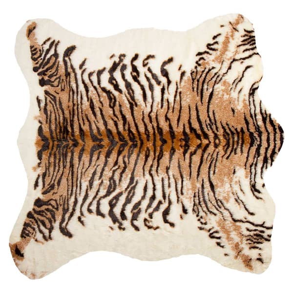 9th & Pike(R) Faux Fur Tiger Shag Area Rug - image 
