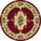 Tayse Laguna Angeline Red Round Area Rug - 5'3 - image 1