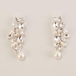 Rosa Rhinestones Glitz Crawler Earrings