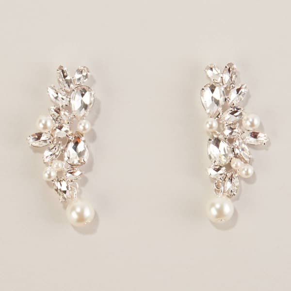 Rosa Rhinestones Glitz Crawler Earrings - image 