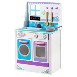 Cook-A-Lot Chive Wooden Play Kitchen