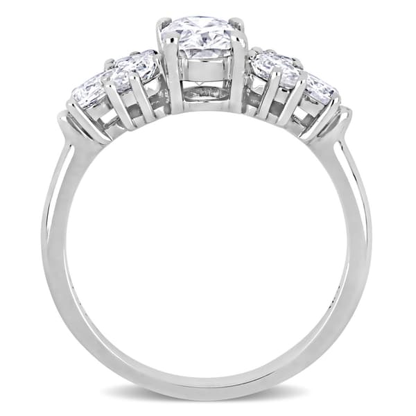 Gemstone Classics™ 10kt. White Gold 2ctw. Moissanite Ring