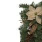 Northlight 28in. Pine Berry & Poinsettia Christmas Teardrop Swag - image 4