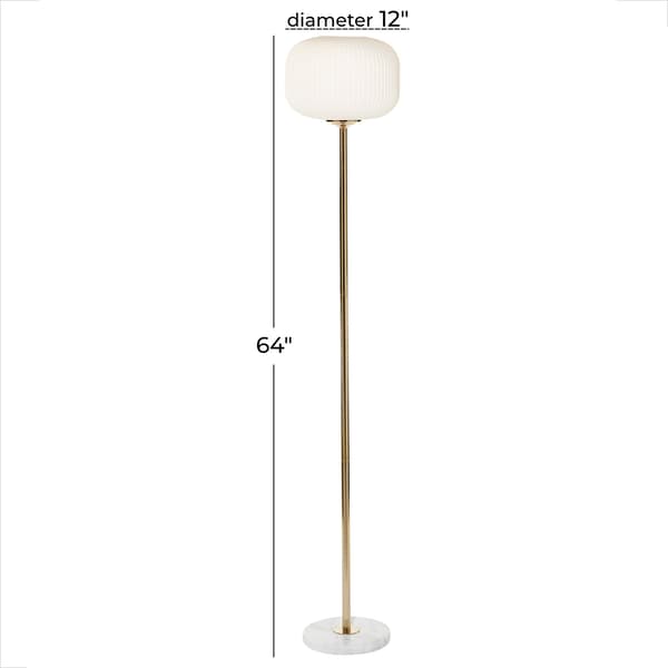 9th & Pike&#174; White Metal Modern Floor Lamp