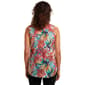 Womens Notations Sleeveless Tropical Knit Pleat Blouse - image 2