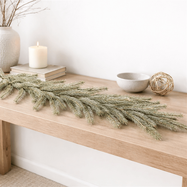 Melrose 6ft. Glittered Pine Garland