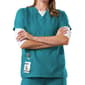 Plus Size Cherokee Work Wear V-Neck Top - Teal Blue - image 1