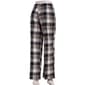 Juniors No Comment Plaid Flannel Wide Leg Pants - Black - image 3