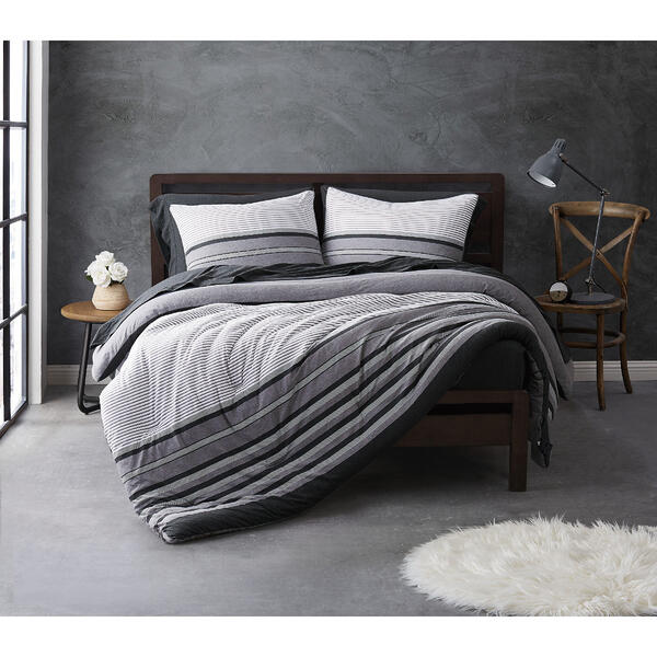 Sean John Knit Stripe Jersey Comforter Set - image 