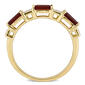Gemstone Classics&#8482; 10kt. Yellow Gold & Garnet White Topaz Ring - image 4