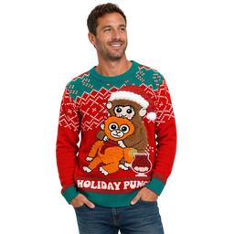 Mens Holiday Hype Holiday Punch Ugly Christmas Sweater
