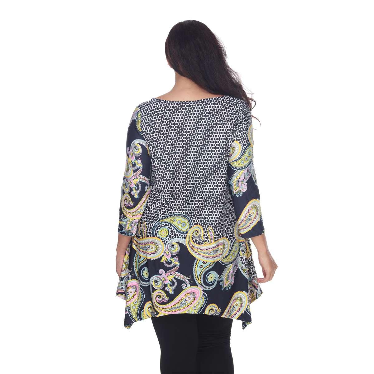 Plus Size White Mark Teagan Tunic Top