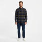 Mens Chaps Double Brush Stretch Flannel Shirt - Midnight - image 3