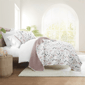 Soft Essentials Ultra Soft Poppy Bloom Reversible Quilt Set - image 2