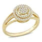 Sophia B 10kt. Gold 1/4ct. Diamond Cluster Halo Engagement Ring - image 1