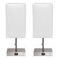 Simple Designs Petite Stick Lamps w/USB Port - Set of 2 - image 3