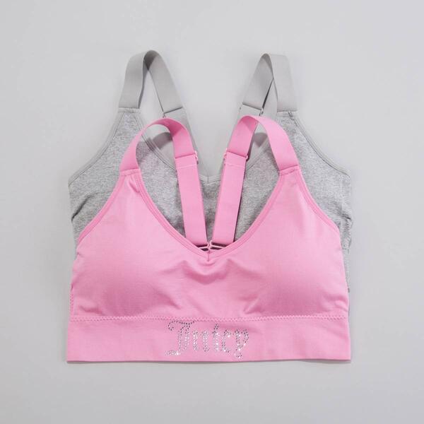 Juniors Juicy Couture 2pk. Bralette w/Rhinestones JC6974-2PKE - image 