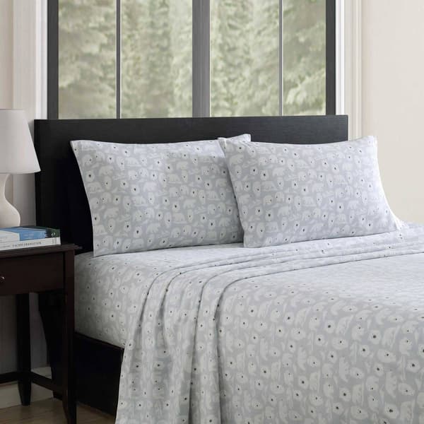 Eddie Bauer Explorer Bears Cotton Flannel Sheet Set - image 