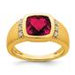 Mens Gentlemens Classics&#40;tm&#41; 14kt. Gold 5ctw. Created Ruby Ring - image 1