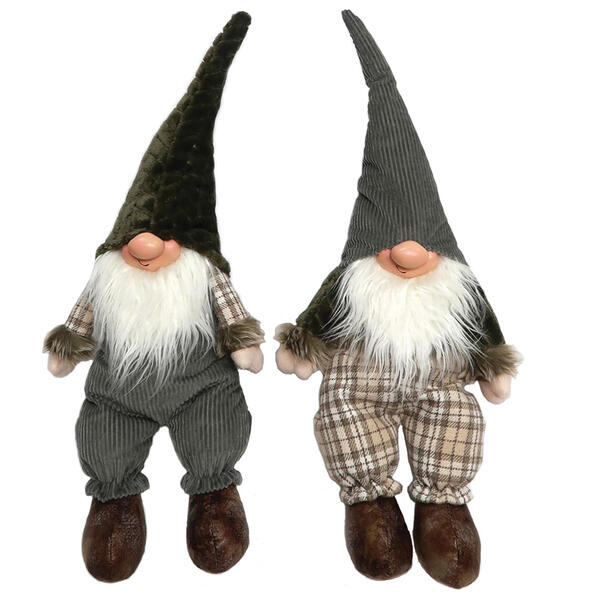 Santa's Workshop 16in. Sitting Happy Gnomes - Set of 2 - image 