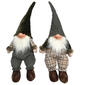Santa's Workshop 16in. Sitting Happy Gnomes - Set of 2 - image 1
