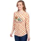 Petite Ruby Rd. Must Haves II Plaid Harvest Bicycle Tee - image 3