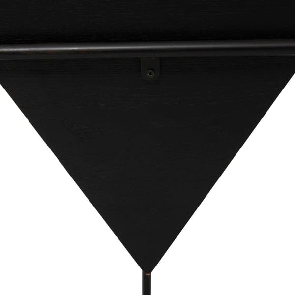 9th & Pike® Black Metal and Wood Modern Accent Table