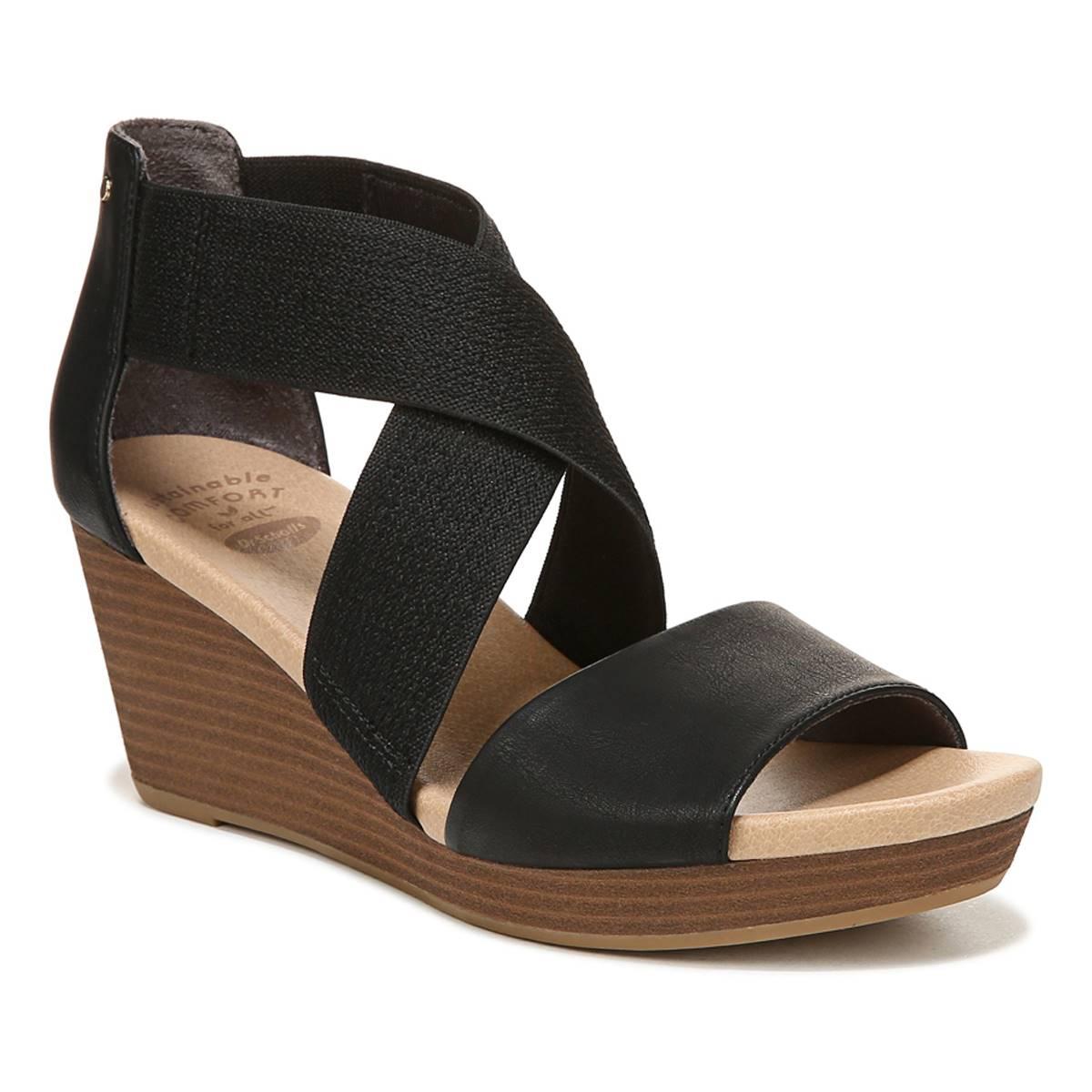 Womens Dr. Scholl’s Barton Band Wedge Sandals